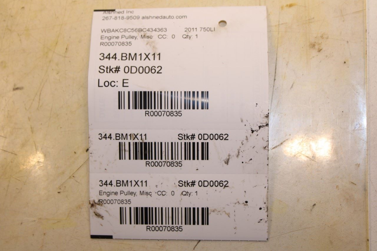 2010-15 BMW 750Li xDrive 4.4L Engine Crankshaft Pulley Vibration Damper 7570264 - Alshned Auto Parts