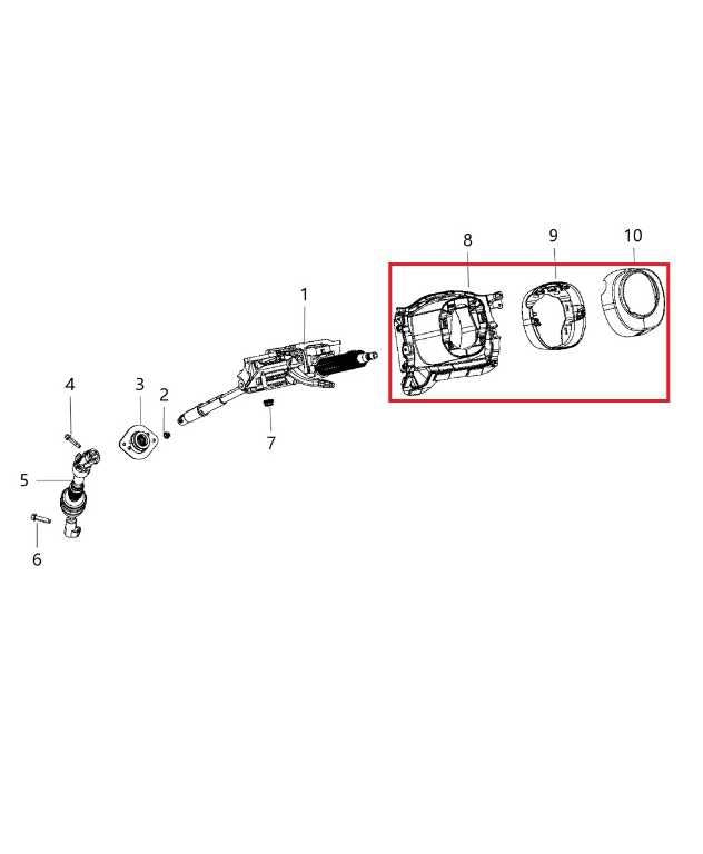 2019-2024 RAM 1500 Big Horn Dash Panel Steering Column Shroud Cover 6DZ79TX7AB1
