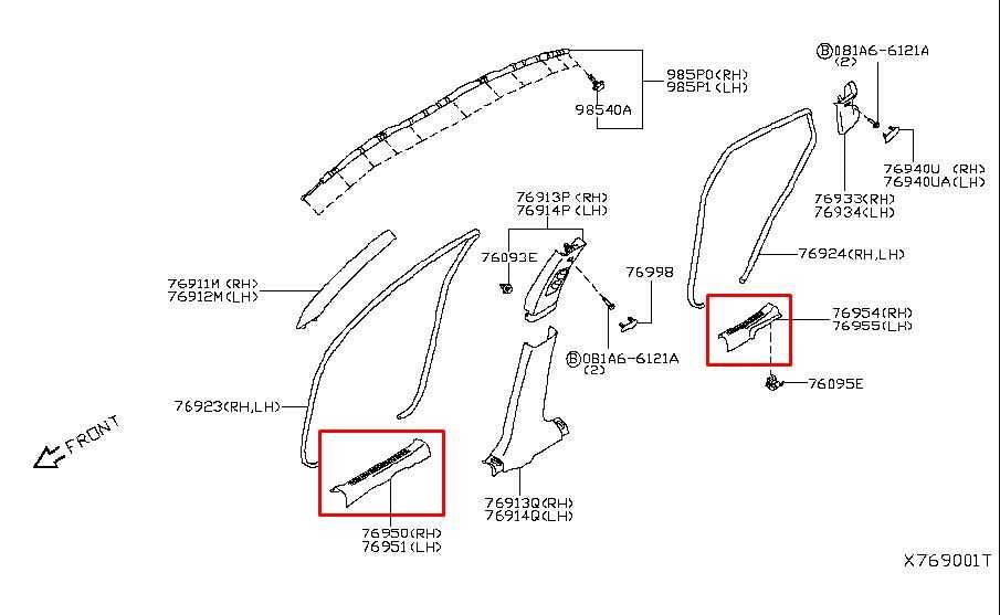 19-25 Infiniti QX50 ESSENTIAL FR and RR RH and Left Door Sill Scuff Plate *ReaD* - Alshned Auto Parts