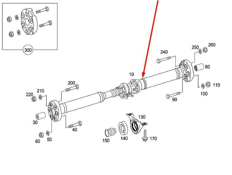 2008-09 Mercedes-Benz C350 Sport 3.5L RWD Rear Drive Shaft Propeller 2044102106 - Alshned Auto Parts