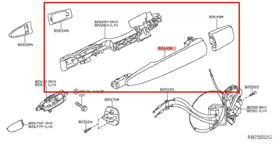 2014-2020 Infiniti QX60 3.5L FWD Rear Door Driver Left Side Exterior Handle - Alshned Auto Parts