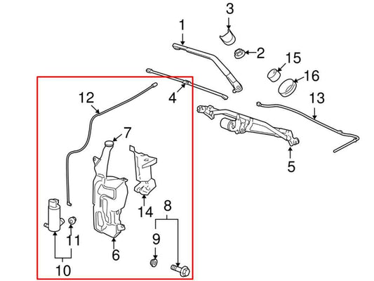 07-13 Chevrolet Silverado 1500 Windshield Washer Fluid Reservoir Bottle 20999339 - Alshned Auto Parts