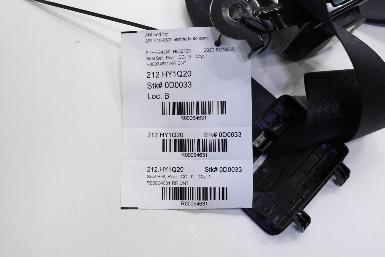 20-22 Hyundai Sonata SE Rear Center 2nd Row Seat Belt Retractor 89850-L0000-NNB - Alshned Auto Parts