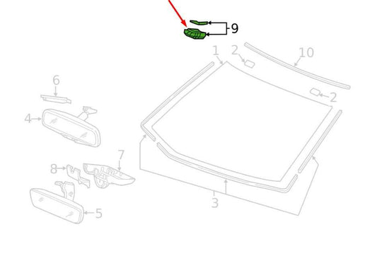 2015-2020 Acura TLX Tech Front Windshield Rain Sentinel Sensor 38970TZ3A01 OEM - Alshned Auto Parts