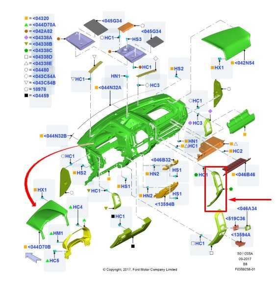 2018-2021 Ford Expedition FR RH Dash Air Vent Inner w/ Trim Cover FL3B-19C681-AD - Alshned Auto Parts