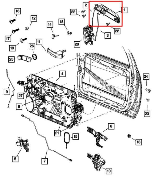 19-22 Ram 1500 Classic Crew Cab Front Right Side Door Exterior Handle 1GH18JSCAF - Alshned Auto Parts