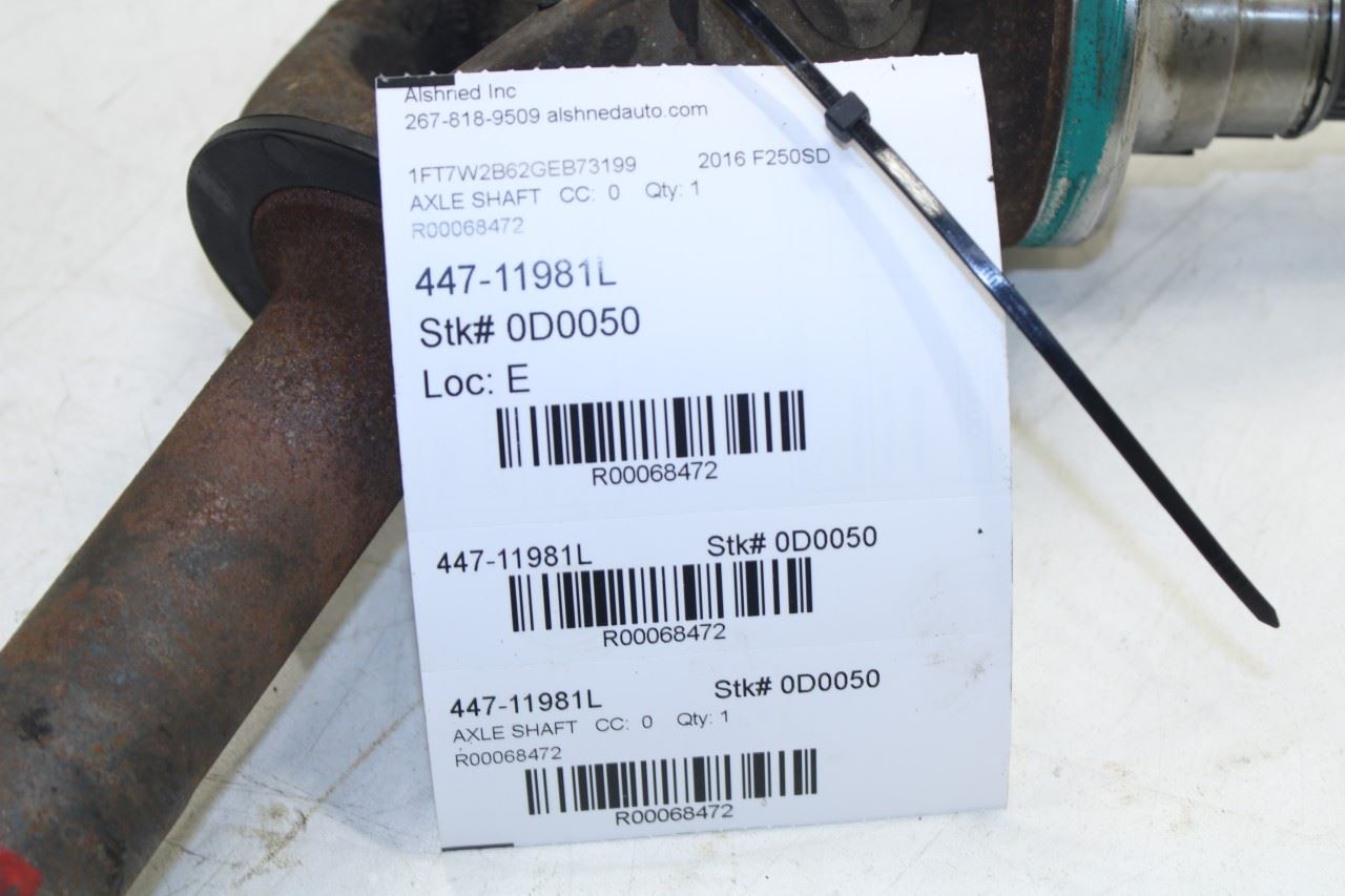 11-2016 Ford F250 Lariat Crew Cab 4x4 FR LH CV Axle Drive Half Shaft FC3Z-3220-B - Alshned Auto Parts