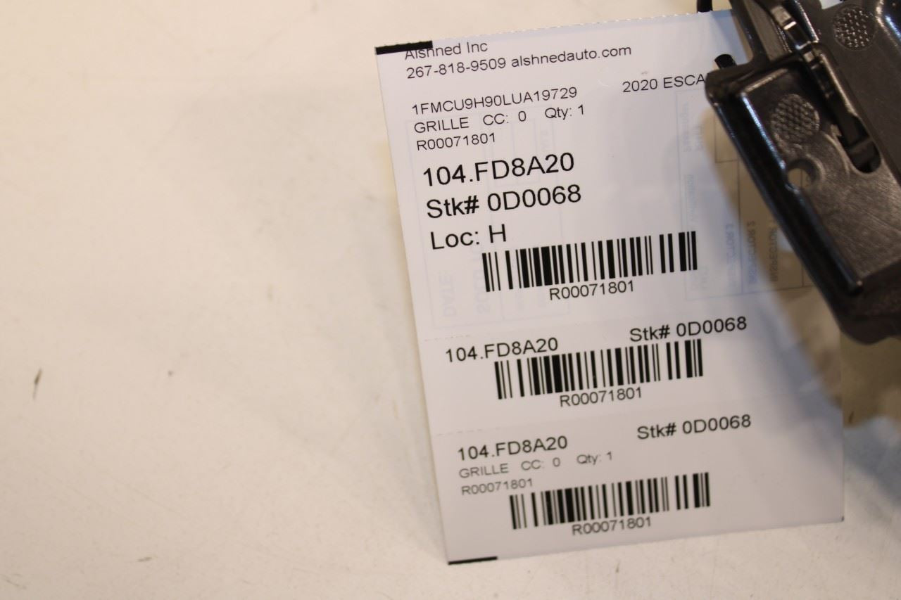 2020-2022 Ford Escape SEL Front Bumper Radiator Grille LJ6Z-8200-BB OEM - Alshned Auto Parts