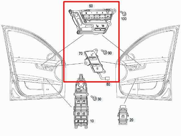 07-13 Mercedes-Benz S550 Front RH Door Seat Memory Control Switch 221-870-93-58 - Alshned Auto Parts