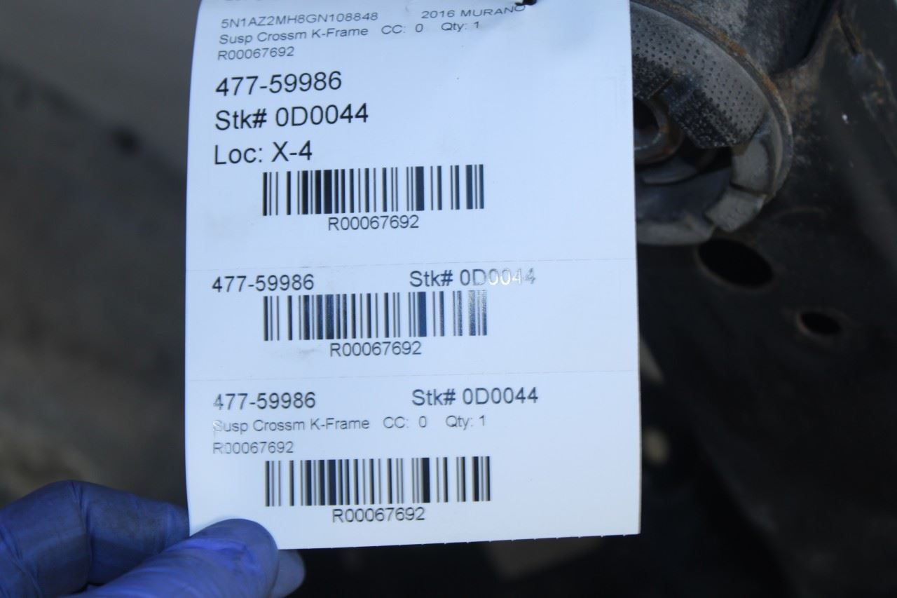 2015-2024 Nissan Murano Platinum AWD Rear Crossmember Subframe 55400-5AA0C OEM - Alshned Auto Parts