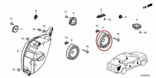 23-26 Acura Integra A-Spec Front Right and Left Door Audio Speaker 8A420-3S5-A01 - Alshned Auto Parts