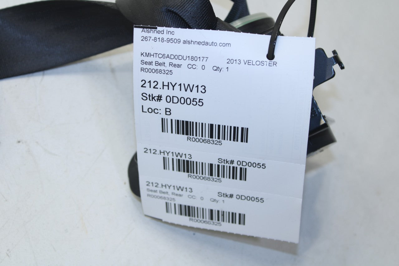 2011-17 Hyundai Veloster 1.6L Rear Passenger RH Side 2nd Row Seat Belt Retractor - Alshned Auto Parts
