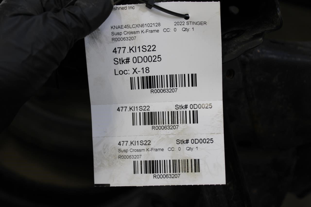 2022-2023 Kia Stinger GT1 AWD Rear Crossmember Subframe 55405-J5150 OEM - Alshned Auto Parts