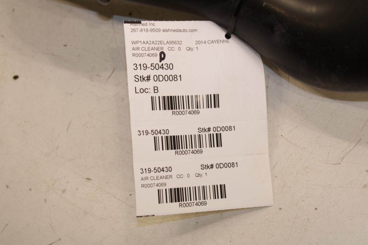 2011-14 Porsche Cayenne Platinum 3.6L Air Intake Manifold Pipe Duct Tube *ReaD* - Alshned Auto Parts