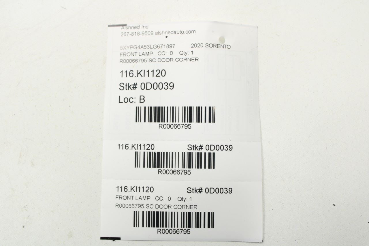 16-20 Kia Sorento LX Rear Left Door Rearward Corner Garnish Molding 83270-C5000 - Alshned Auto Parts