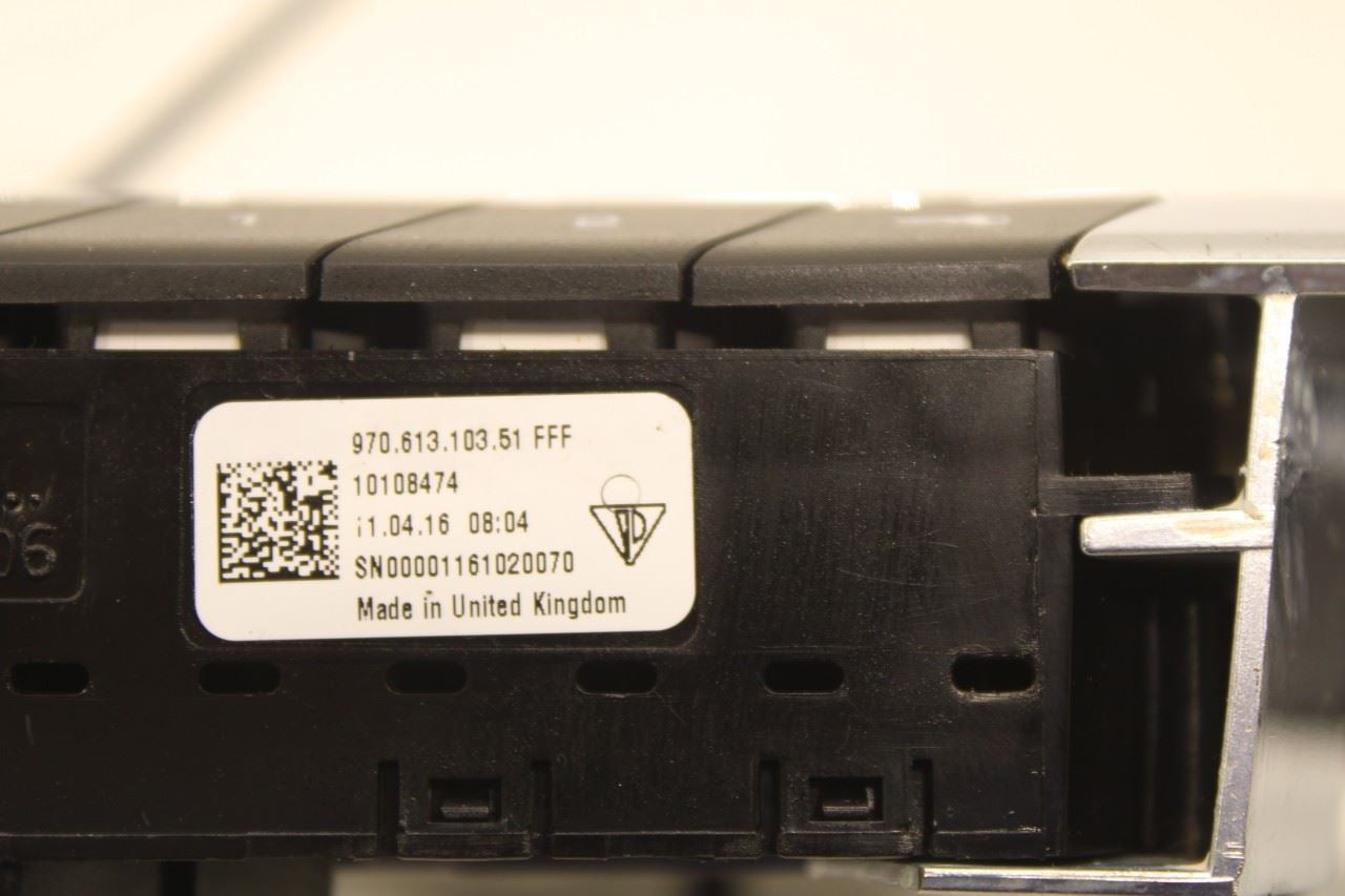 13-16 Porsche Panamera 4 Front LH Seat Memory Control Switch w/ Door Trim Panel - Alshned Auto Parts