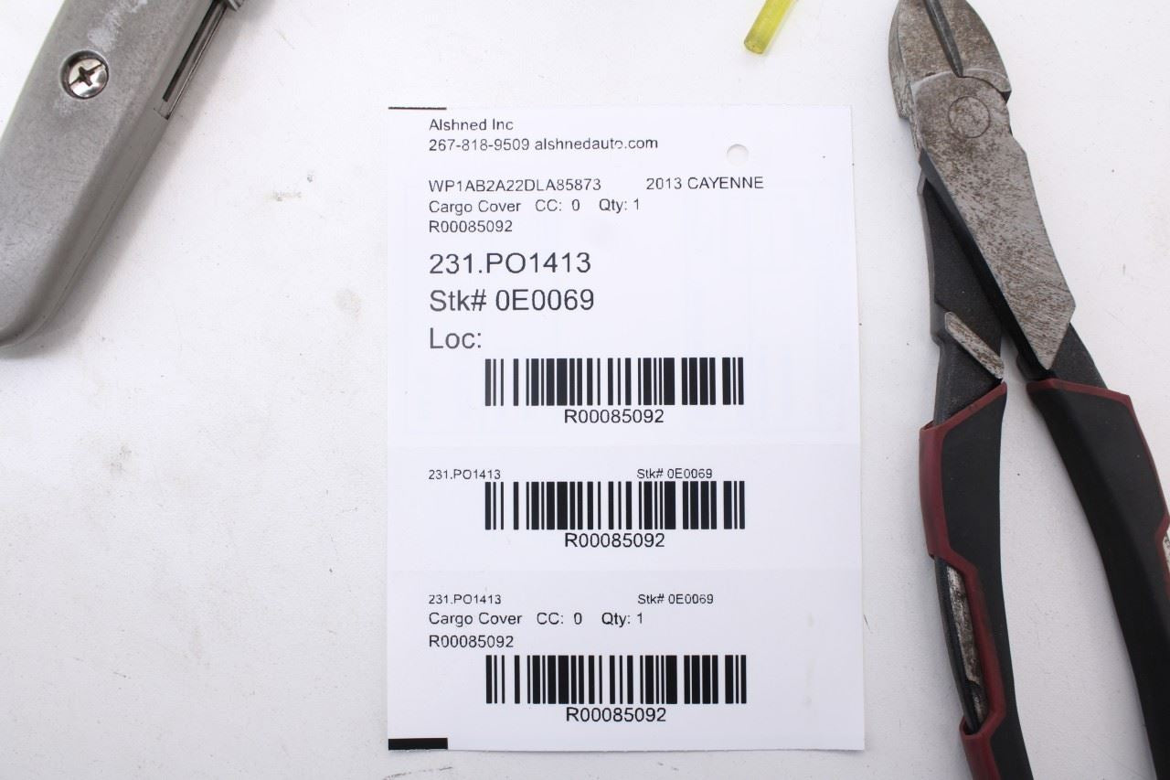 2011-14 Porsche Cayenne S Rear Trunk Load Floor Trim Cargo Cover 95855154601DM59