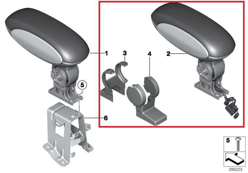 2010-2016 Mini Countryman Cooper S Center Console Armrest Lid and Tray 98111191