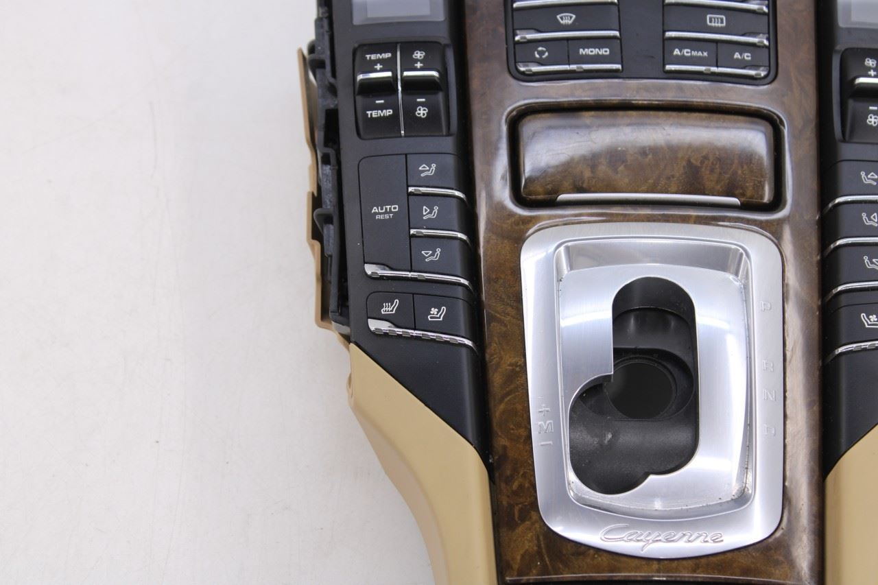 2013-14 Porsche Cayenne S Center Console Shifter Trim w/ Multi Control Switches - Alshned Auto Parts