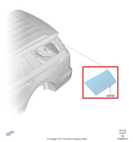 2018-2020 Ford Expedition Rear Right Quarter Window Glass JL1B-4029600-BC OEM - Alshned Auto Parts
