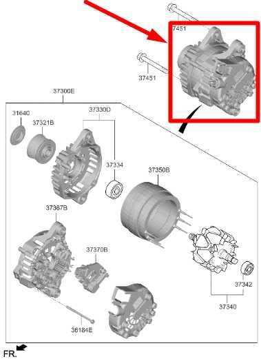2021-23 Hyundai Santa Fe 2.5L Engine Alternator Generator 13.5V 150A 37300-2SGD1 - Alshned Auto Parts
