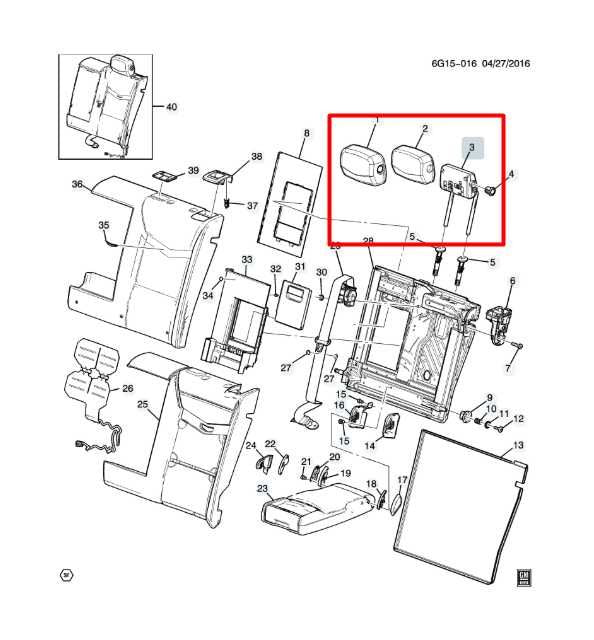 2013-2017 Cadillac XTS Luxury 3.6L Rear Seat Right or Left Side 2nd Row Headrest - Alshned Auto Parts