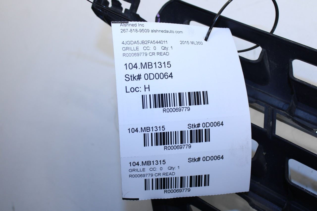 12-15 Mercedes-Benz ML350 Front Radiator Upper Grille 166-880-10-85-9040 *ReaD* - Alshned Auto Parts