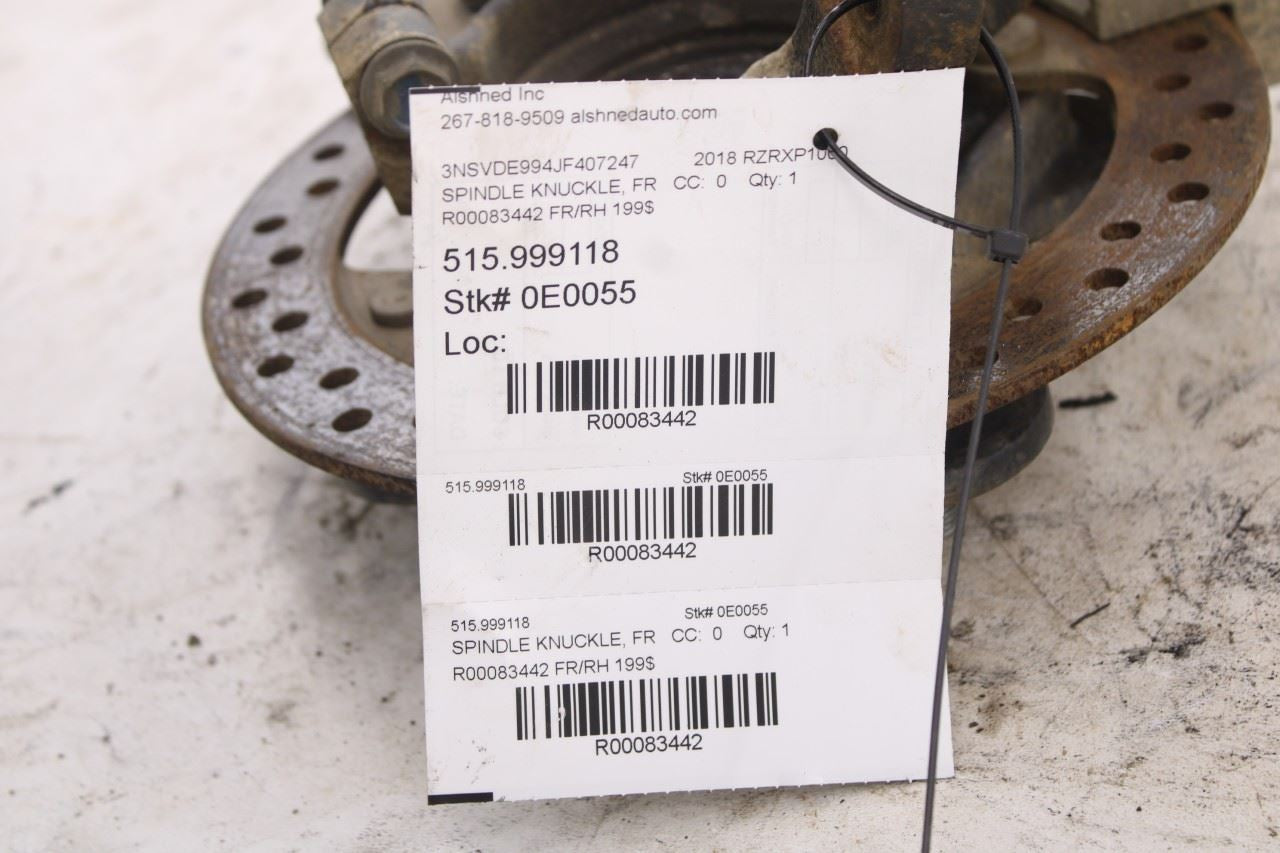 15-23 Polaris RZR XP 1000 Front Right Side Spindle Knuckle Hub w/ Brake Caliper - Alshned Auto Parts