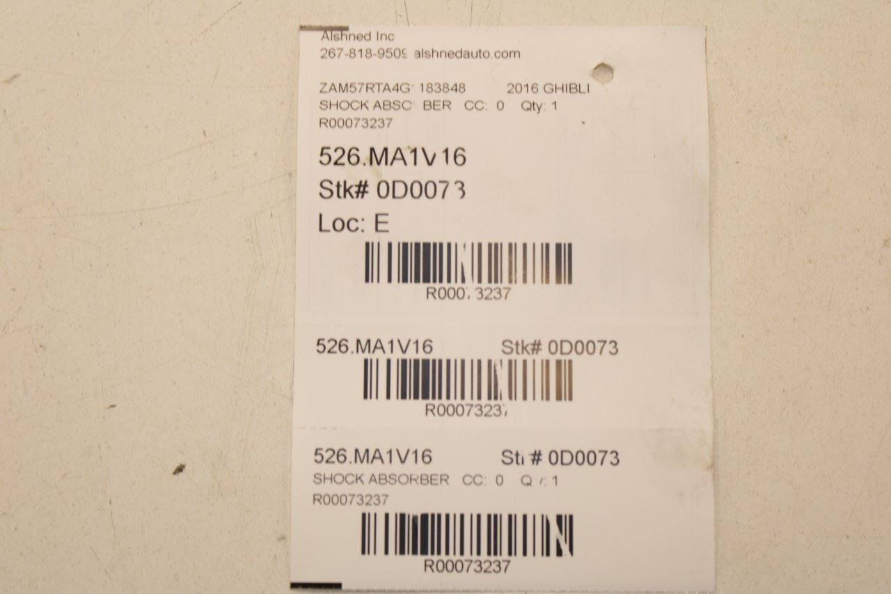 14-17 Maserati Ghibli S Q4 AWD Rear Suspension RH and Left Shock Strut Absorber - Alshned Auto Parts