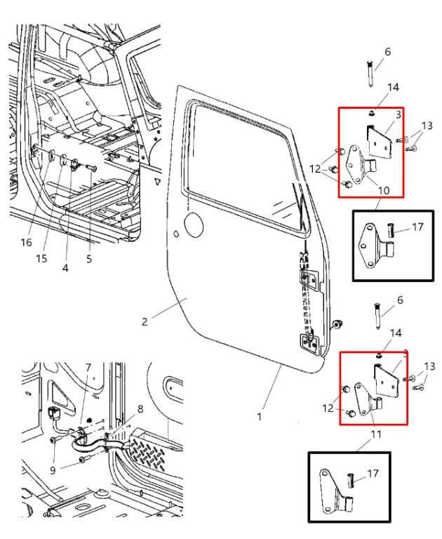 2007-18 Jeep Wrangler Sport 3.6L Front Left Side Door Upper and Lower Hinge Set - Alshned Auto Parts