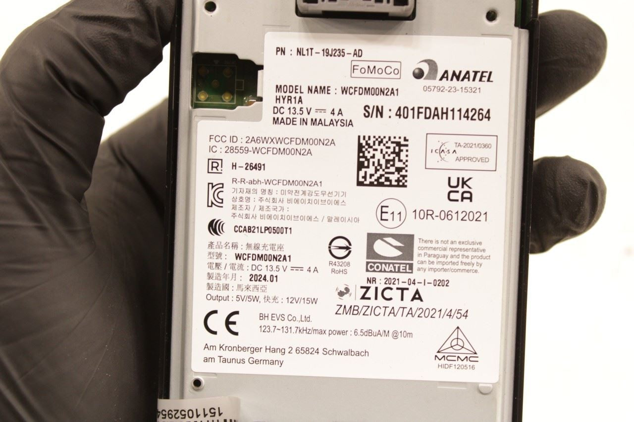 22-24 Ford Expedition MAX XLT Console Battery Wireless Charging Pad Module Unit - Alshned Auto Parts