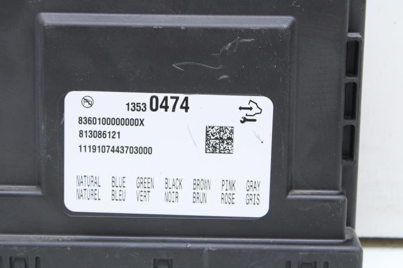 2019 Chevrolet Silverado 1500 Body Computer Control Module BCM BCU 13530474 OEM - Alshned Auto Parts