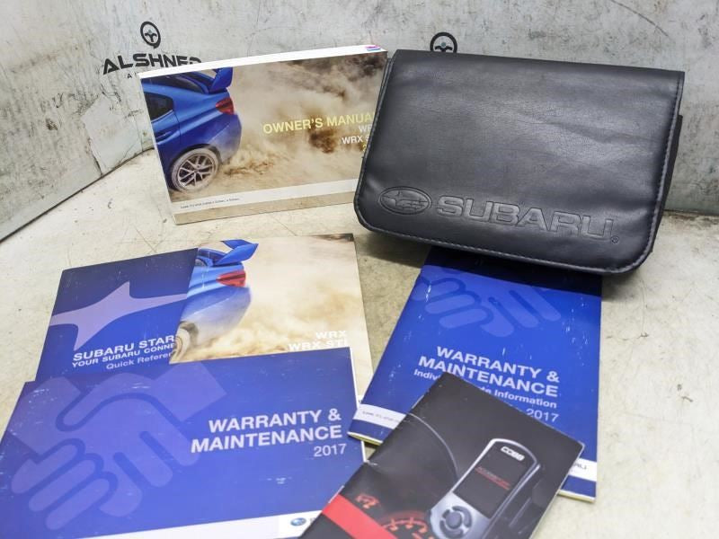 2017 Subaru WRX / WRX STI Owners Manual Set with Case A1270BE-B OEM - Alshned Auto Parts