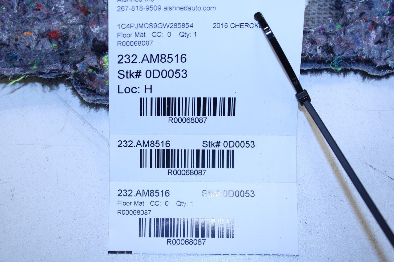 15-19 Jeep Cherokee 75th Anniversary Front Driver LH Side Floor Cover Liner Mat - Alshned Auto Parts