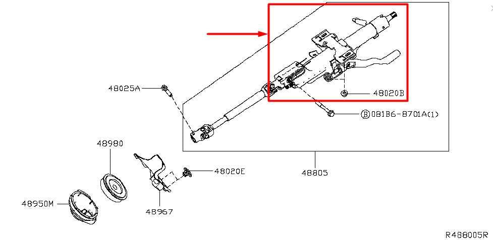 2019-2023 Nissan Altima Steering Column Assembly 48805-6CA1C OEM - Alshned Auto Parts