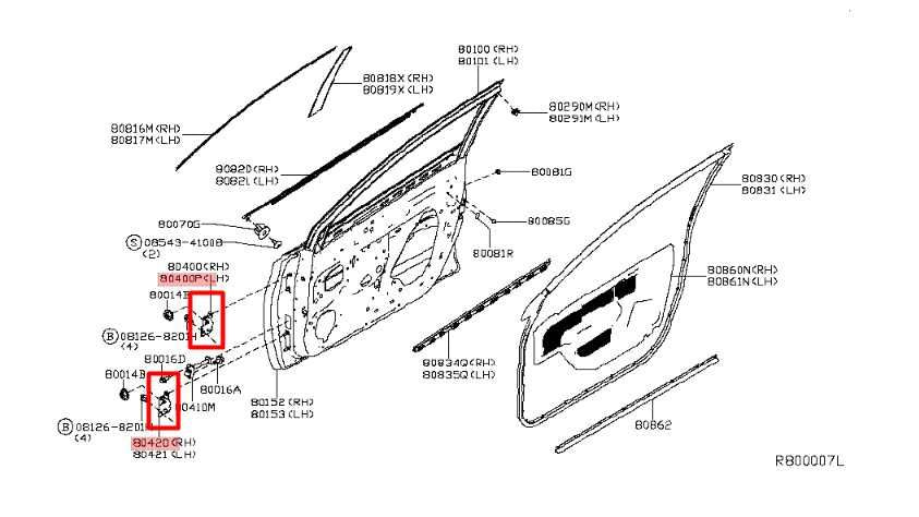 2013-2019 Nissan Sentra SV Front Left Door Hinge Upper and Lower 82420-4P00A OEM - Alshned Auto Parts