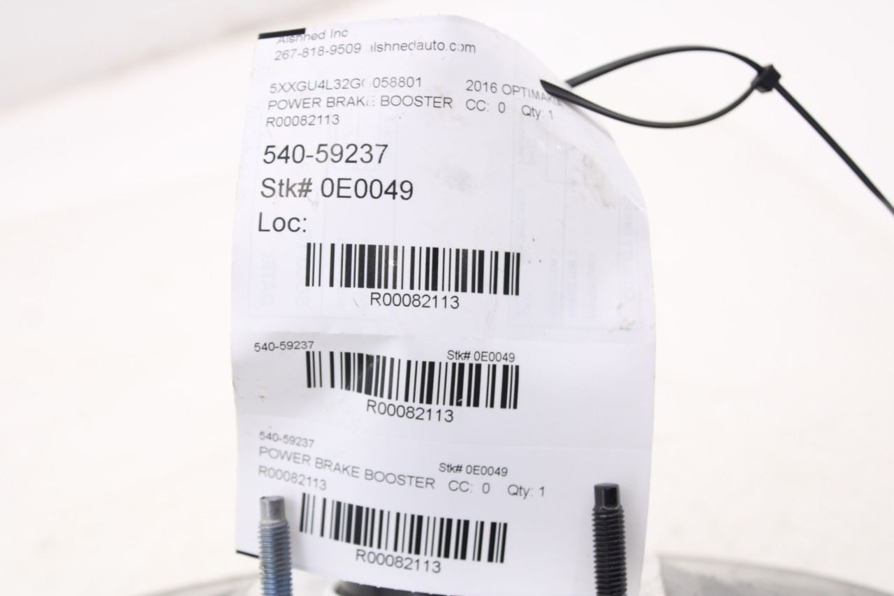 2016-2020 KIA Optima EX 2.4L Power Brake Booster 58500-C1100 OEM - Alshned Auto Parts