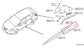 2015-24 Nissan Murano Platinum Rear Left Door Exterior Lower Molding 82871-5AA0A - Alshned Auto Parts