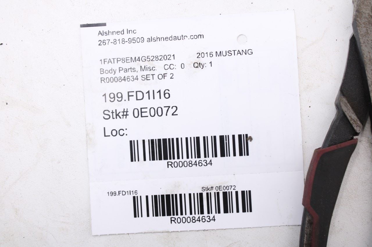 2015-17 Ford Mustang Convertible V6 Radiator Support Air Deflectors Side Baffles - Alshned Auto Parts