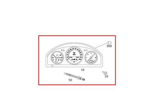 2008-11 Mercedes-Benz C300 AWD Speed Gauge Instrument Cluster 97K Mileage *ReaD* - Alshned Auto Parts