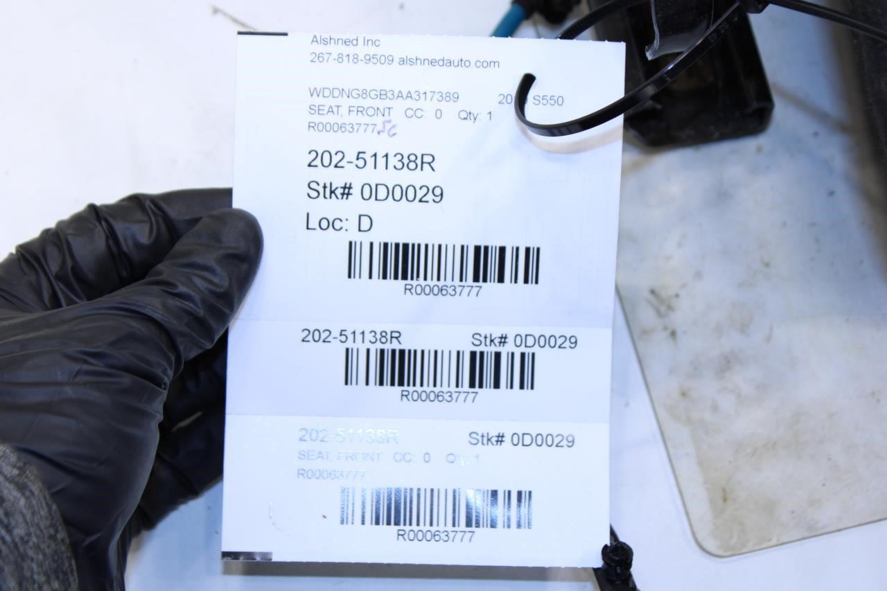 07-13 Mercedes-Benz S550 Front RH Seat Lower Frame w/ Cushion 221-910-04-80 OEM - Alshned Auto Parts