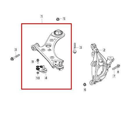 2017-2022 Jeep Compass Latitude 4x4 Front Right Lower Control Arm 68318010AG OEM - Alshned Auto Parts