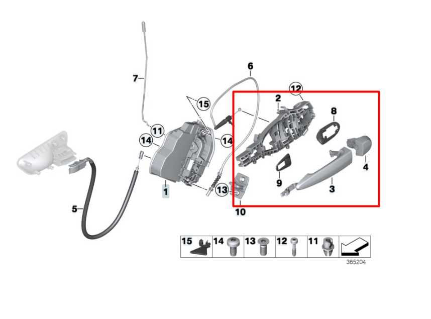 2015-16 BMW 435i Gran Coupe xDrive Rear LH Side Door Exterior Handle 51210445185 - Alshned Auto Parts