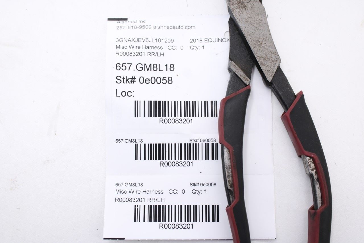 2018-2019 Chevrolet Equinox LT Rear Left Side Door Wire Harness 84193447 OEM - Alshned Auto Parts