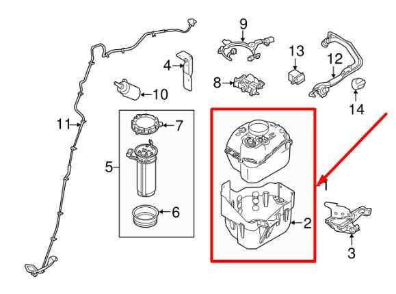 2011-2016 Ford F250 SD 6.7L Diesel Exhaust Fluid DEF Tank BC34-5J250-AJ OEM - Alshned Auto Parts