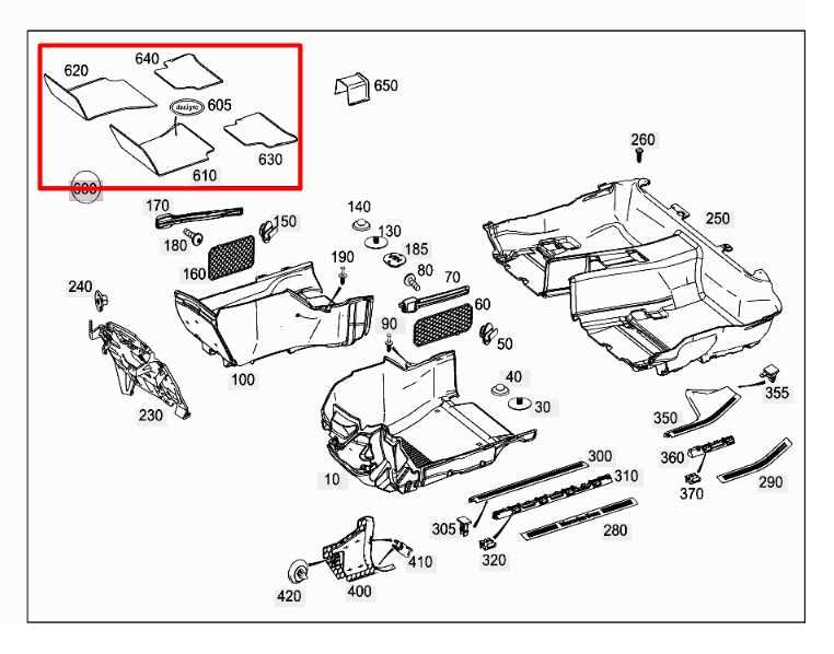 10-16 Mercedes-Benz E350 Luxury Front Rear RH and LH Side Carpet Floor Mats Set1