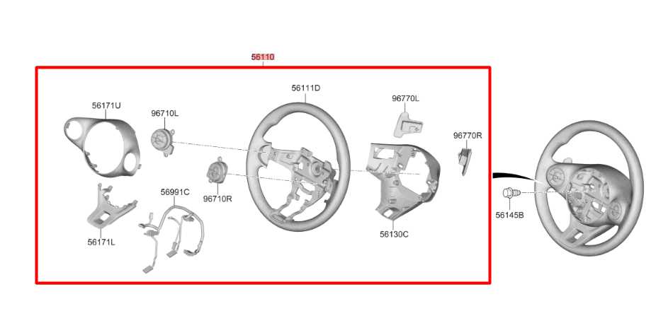 2020-2022 Kia Soul LX 2.0L FWD Steering Wheel w/ Control Buttons 56100-K0040SL2 - Alshned Auto Parts