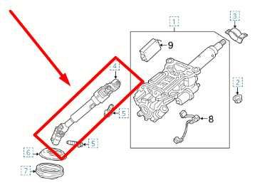 2018-2021 Buick Enclave Steering Column Lower Intermediate Shaft 84378231 OEM - Alshned Auto Parts