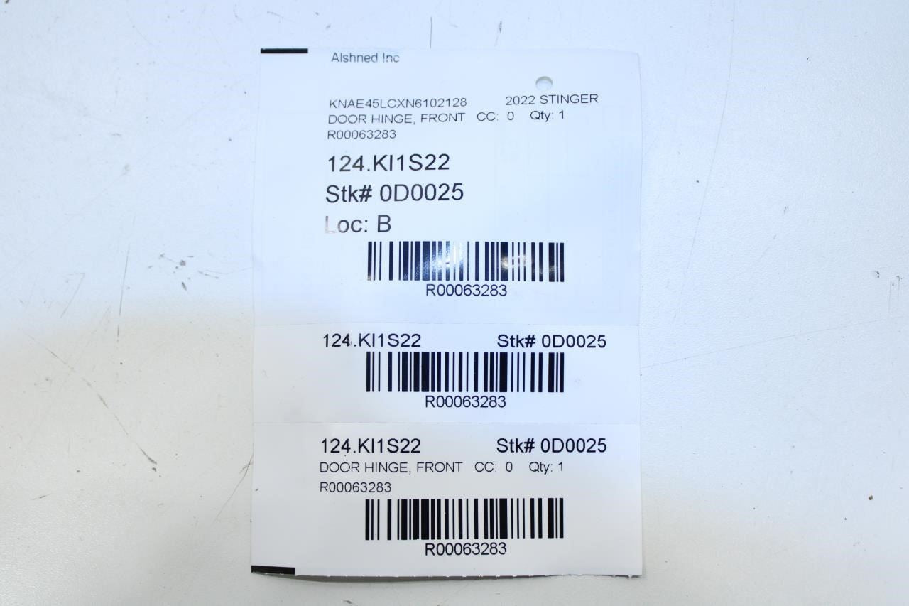 18-23 Kia Stinger GT1 Front Left Side Door Hinge Upper and Lower 79310-2V000 OEM - Alshned Auto Parts