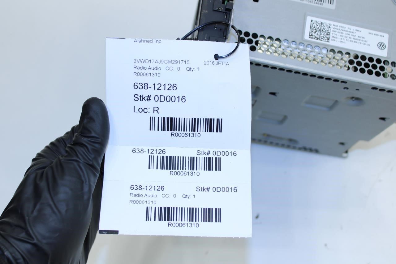 2016 Volkswagen Jetta Sport Radio Navigation Receiver w/ Display 5C0-035-684 - Alshned Auto Parts